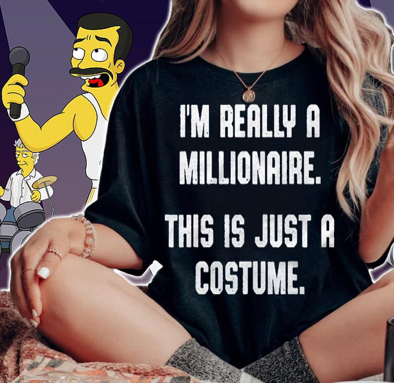 Millionaire Costume Women Men Girls Boys Halloween Shirt t-shirt