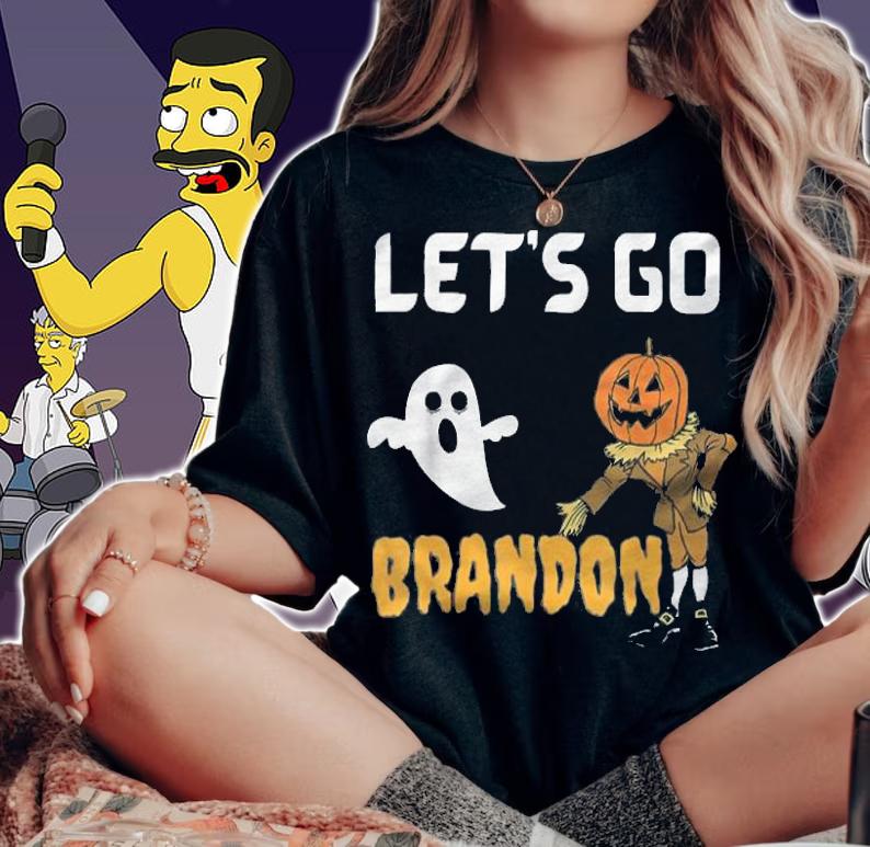 Official let's Go Brandon Conservative AntiLiberal Funny Halloween T-Shirt t-shirt woman shirt