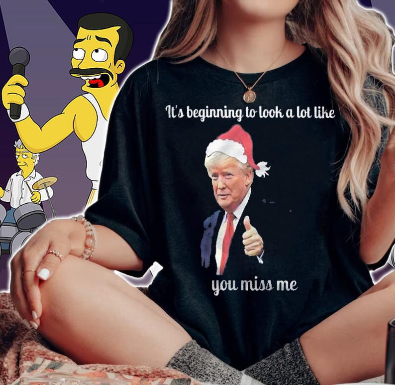 Trump Santa Funny Christmas T-Shirt t-shirt woman shirt