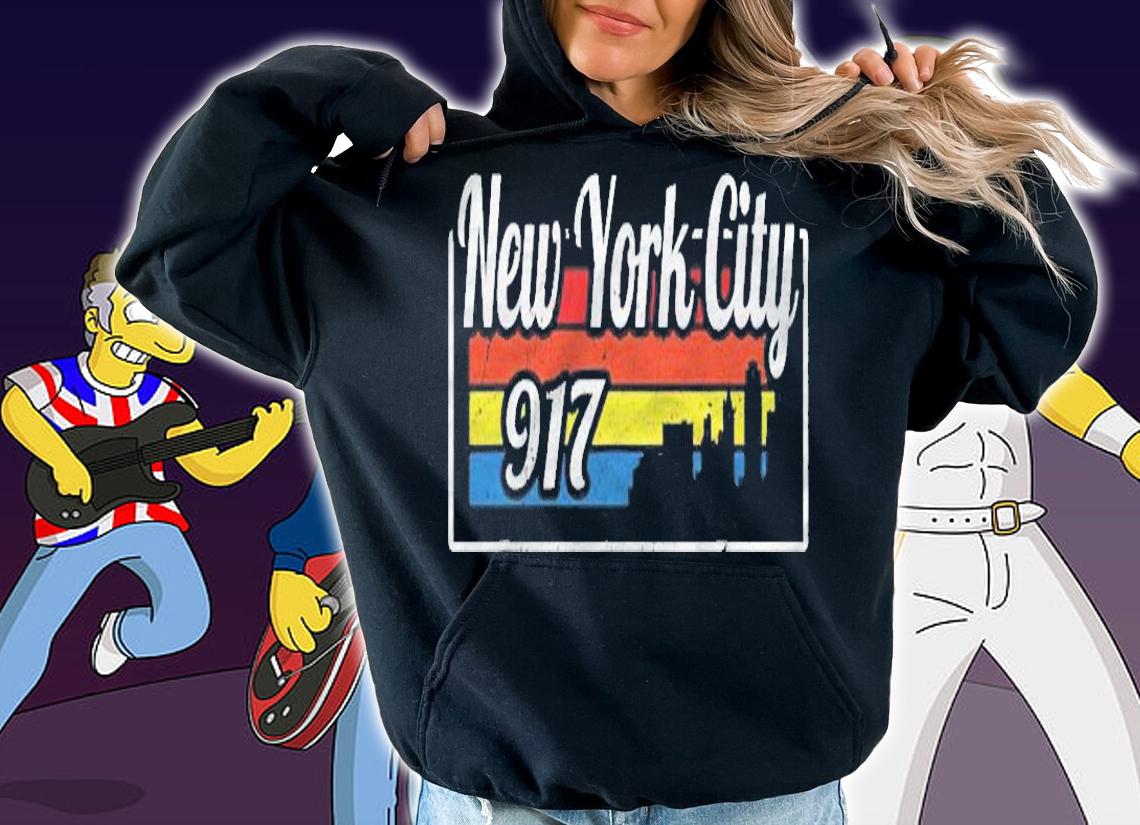 Vintage New York City Skyline 917 Nyc Retro Gift Shirt t-shirt hoodie