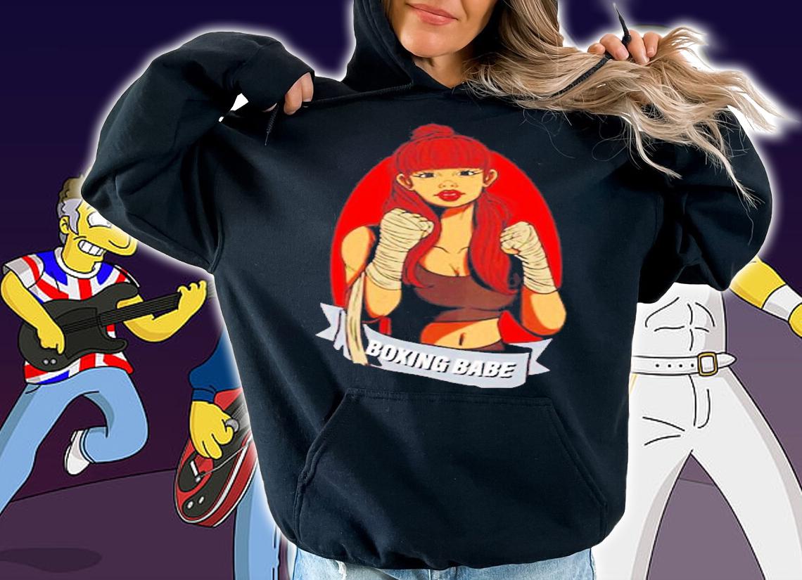 Womens Boxing Babe Boxer T-Shirt t-shirt hoodie