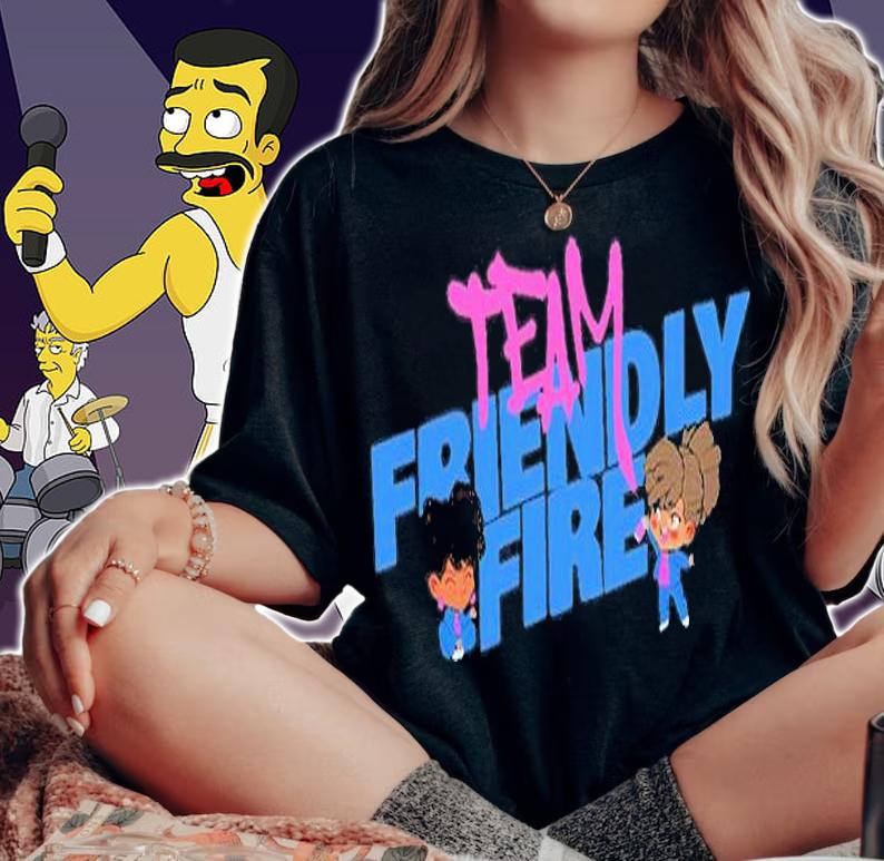 Definedbyky Team Friendly Fire T-Shirt t-shirt woman shirt