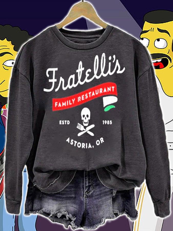 Fratelli's Family Restaurant Estd 1985 Astoria Or Shirt t-shirt sweatshirt