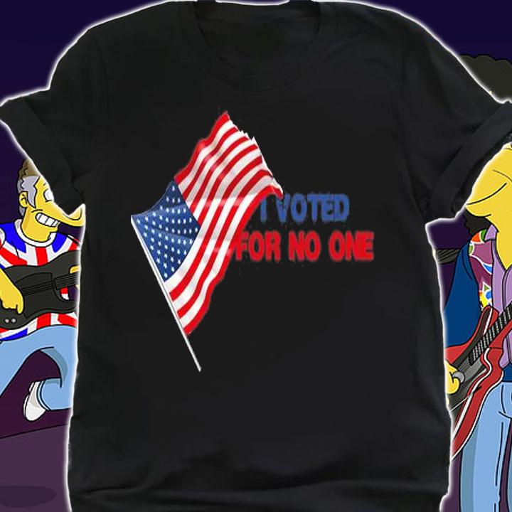 I Voted Today For No One USA Flag Vintage T-Shirt t-shirt shirt