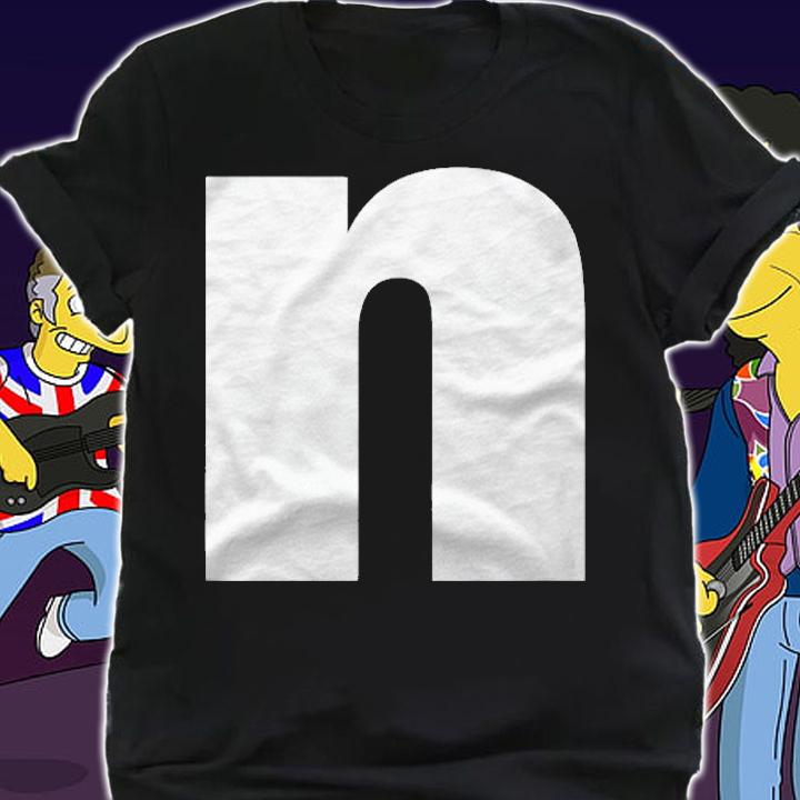 Letter N Lower Case Alphabet Spell Words Initial Shirt t-shirt shirt