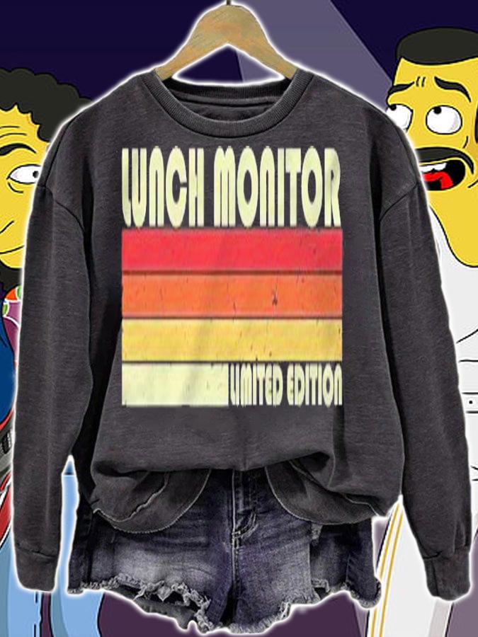 Lunch Monitor Funny Job Title Profession Birthday Worker T-shirt t-shirt sweatshirt
