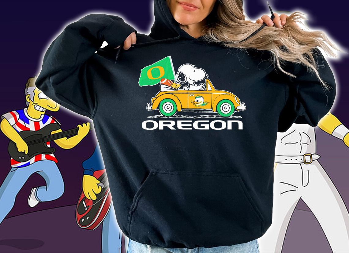 Oregon Ducks Snoopy And Woodstock t-shirt