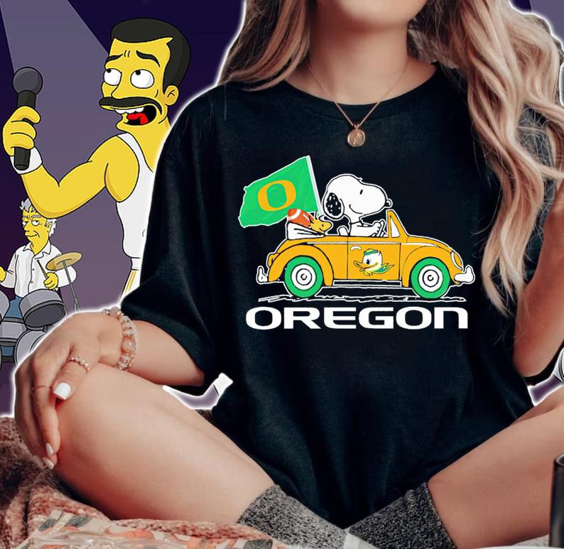 Oregon Ducks Snoopy And Woodstock t-shirt