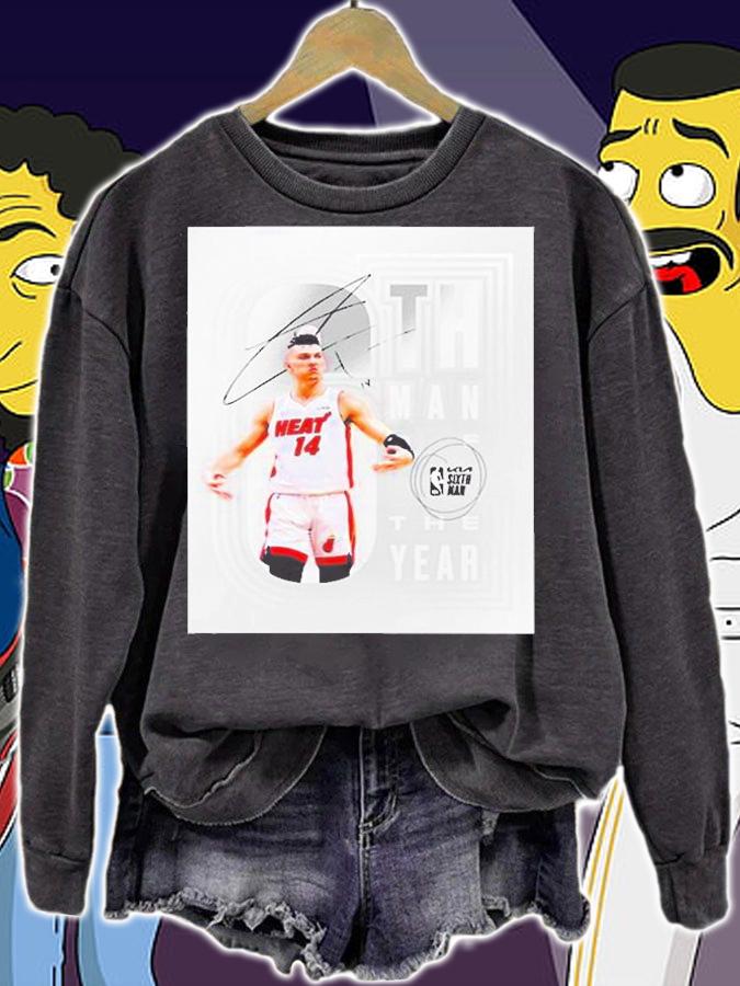 Congratulations Tyler Herro Winner Sixth Man Of The Year NBA Signature T-Shirt sweatshirt