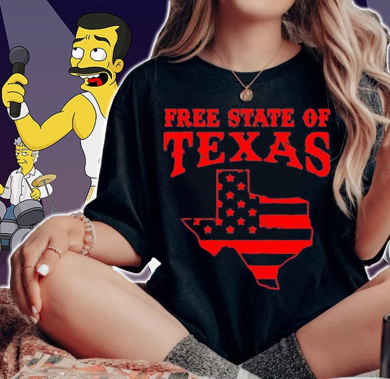 Free State of Texas Vintage T-Shirt woman shirt