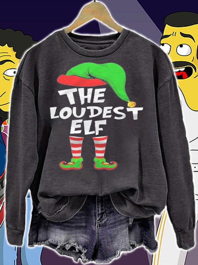 Funny Matching Christmas The Loudest Elf Shirt