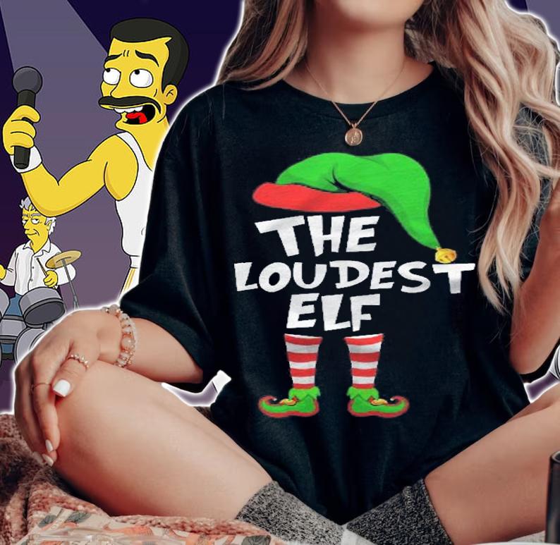 Funny Matching Christmas The Loudest Elf Shirt