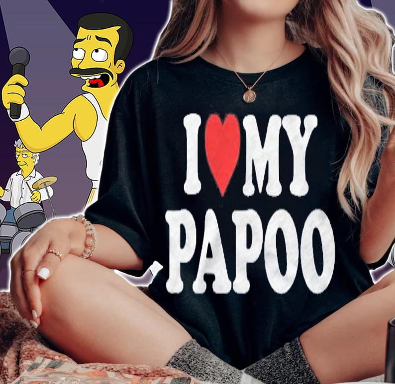 Kids I Love My Papoo Shirt Toddler Boy Girl Youth Baby Shirt