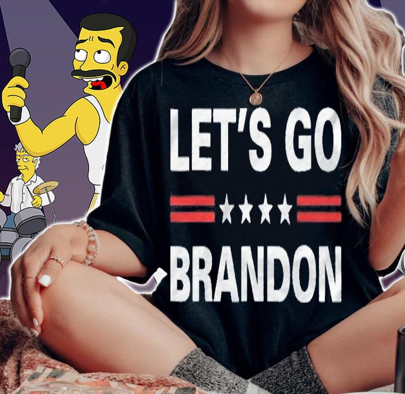 LetS Go Brandon Conservative Us Flag Gift Shirt woman shirt