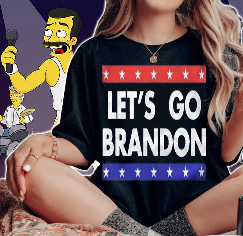 Lets Go Brandon Conservative Us Flag Star Funny Gift Idea Pullover Shirt