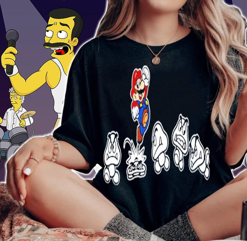 Nintendo Merch Super Mario And Goombas Shirt