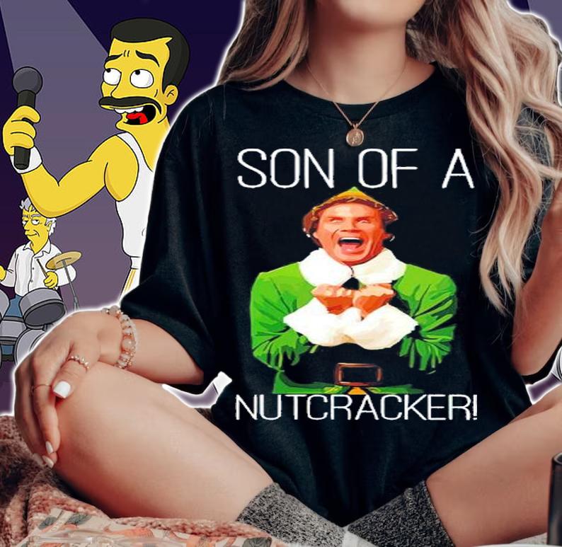 Omg Santa Buddy Elf Son Of A Nutcracker Christmas Shirt