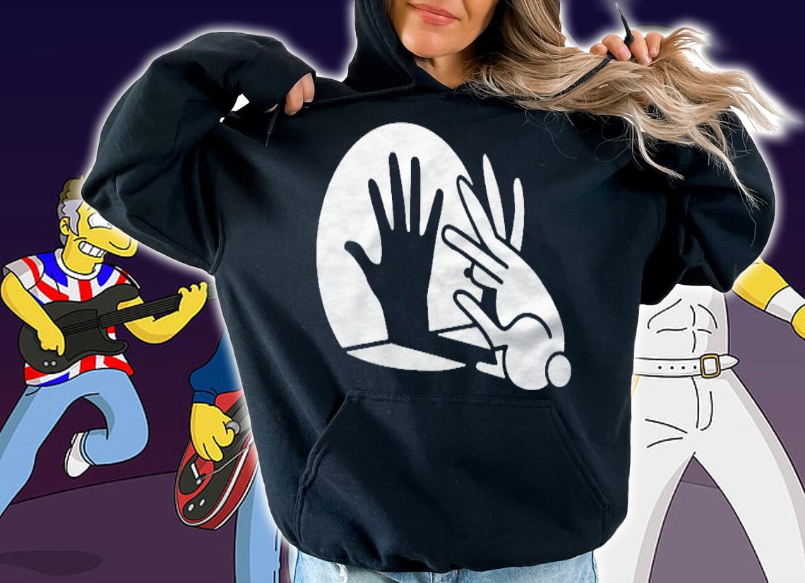 Rabbit Hand Shadow Puppet Bunny Shirt hoodie