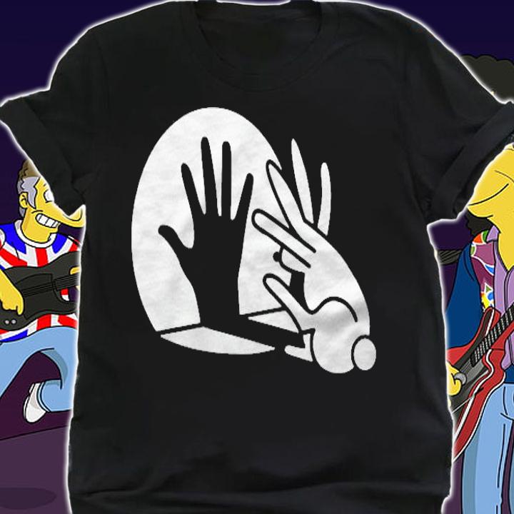Rabbit Hand Shadow Puppet Bunny Shirt shirt