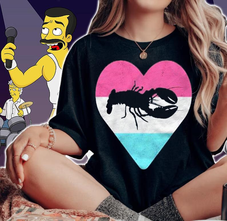 Retro Vintage Lobster Gift For Women Or Girls Shirt