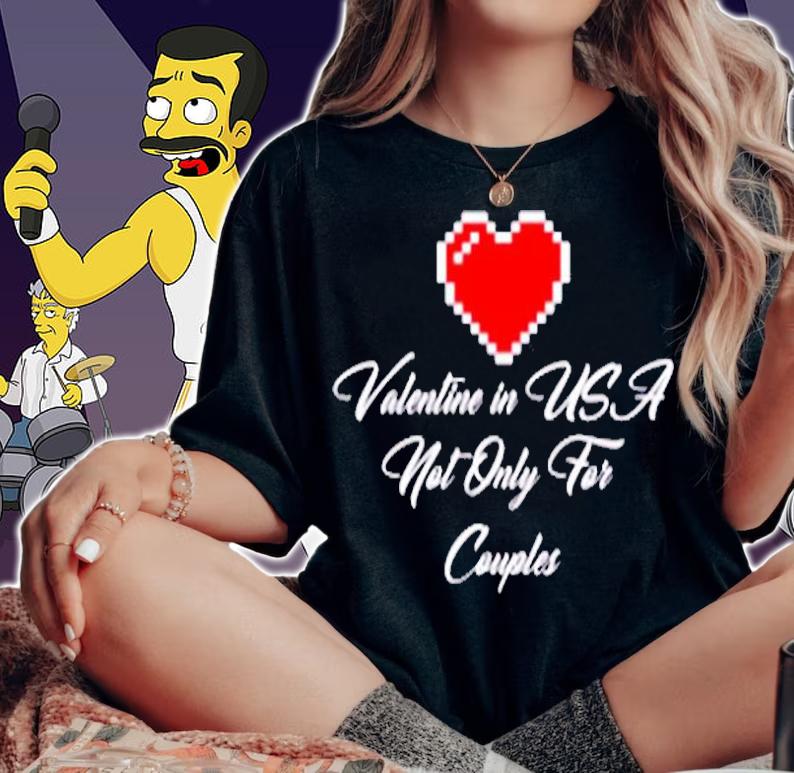 Saint Valentine In USA Not Only For Couples Lovers T-Shirt