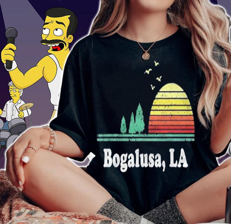 Vintage Bogalusa, Louisiana Home Souvenir Print shirt woman shirt