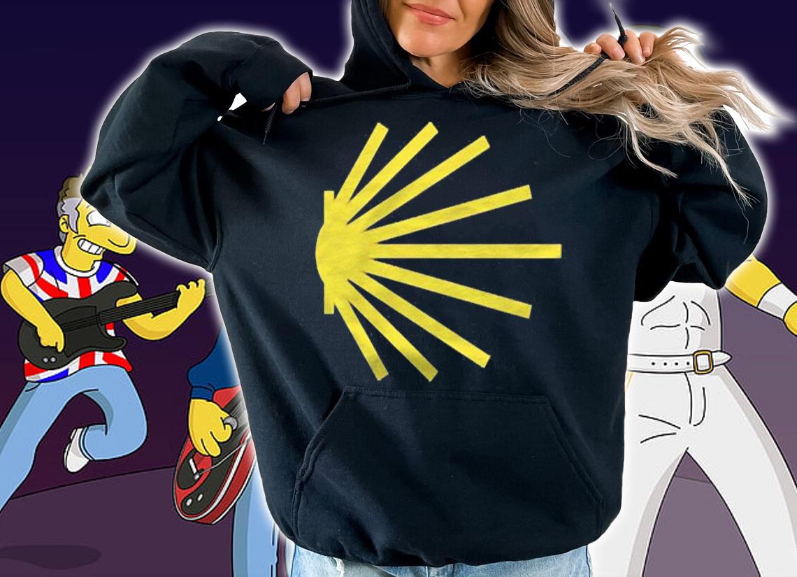 Camino De Santiago Scallop Shell Trail Symbol Pocket Patch Pullover shirt
