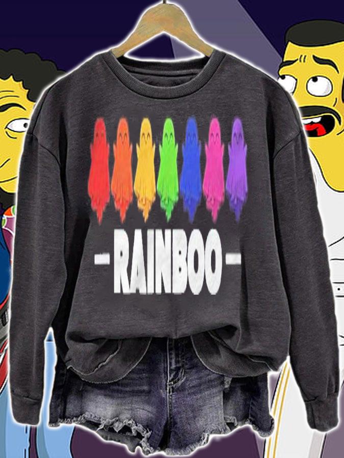 Lgbt Pride Ghost Rainbow Halloween Shirt sweatshirt