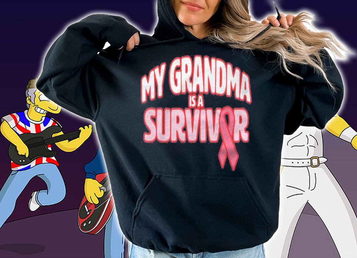 My Grandma Is A Survivor  Breast Cancer Awareness T-shirt hoodie