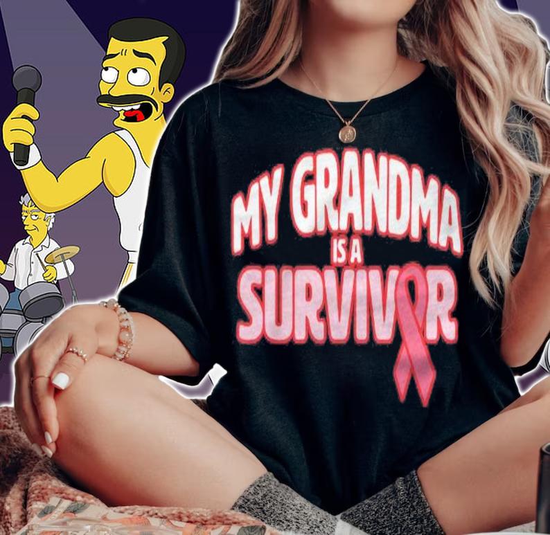 My Grandma Is A Survivor  Breast Cancer Awareness T-shirt woman shirt