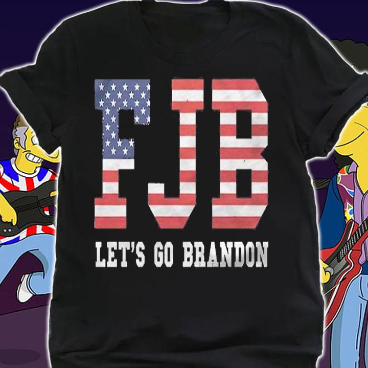 Hot fJB Let's Go Brandon Conservative Anti Liberal American Flag Funny T-Shirt shirt