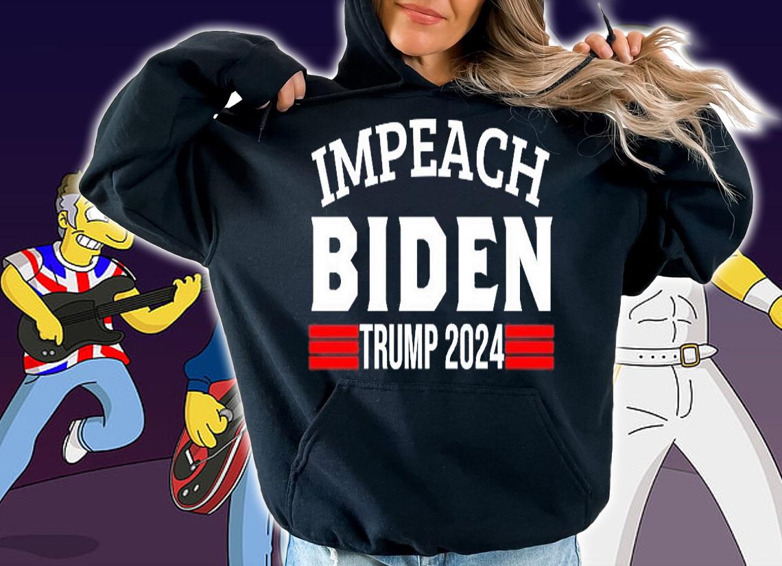 Impeach Biden Funny Anti Joe Biden Vote Trump 2024 T-Shirt hoodie