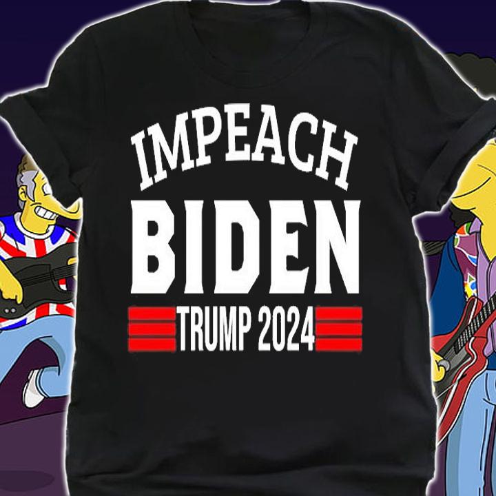 Impeach Biden Funny Anti Joe Biden Vote Trump 2024 T-Shirt shirt