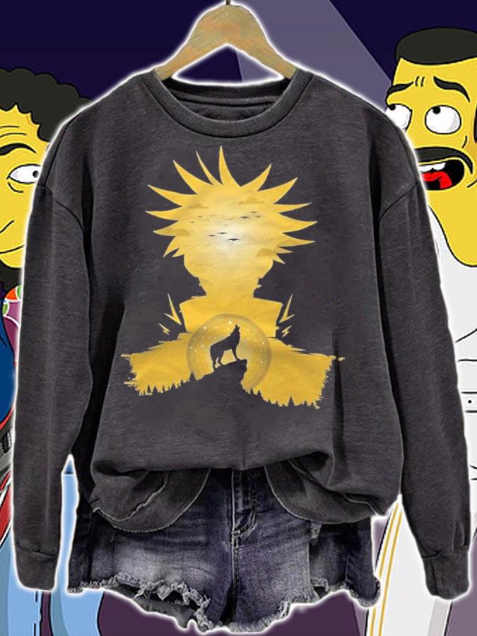 Jujutsu Kaisen Megumi Fushiguro character's shadow T-shirt sweatshirt