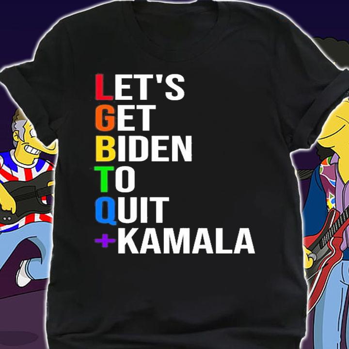 Let's Get Biden To Quit + Kamala Funny Anti Liberal T-Shirt