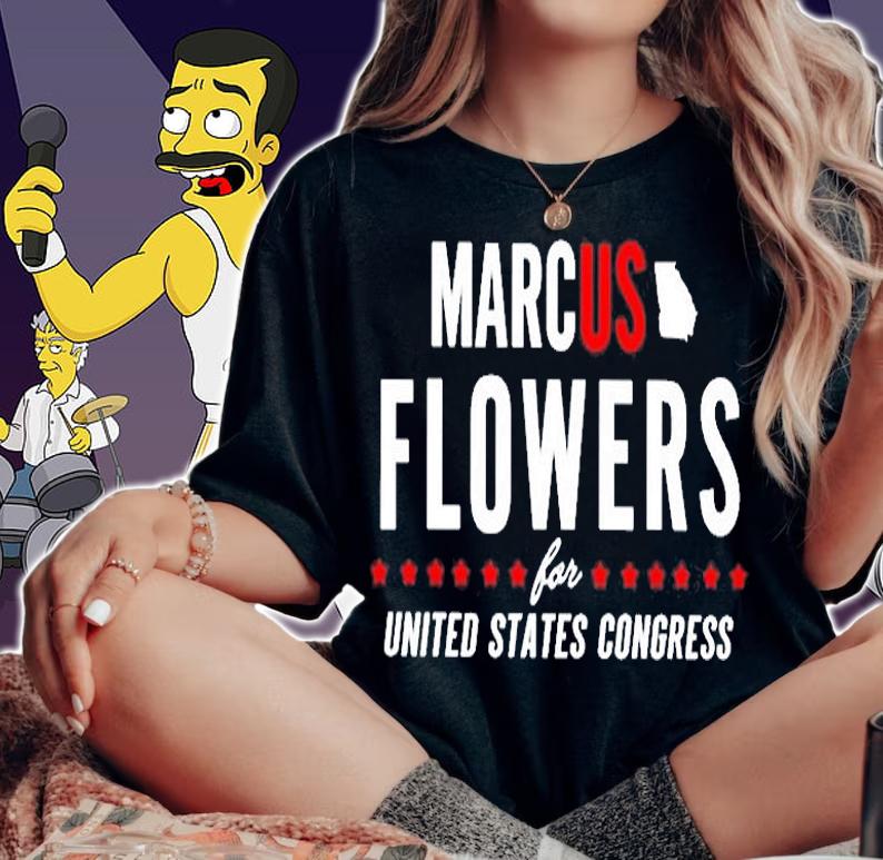 Marcus Flowers For Congress T-Shirt woman shirt