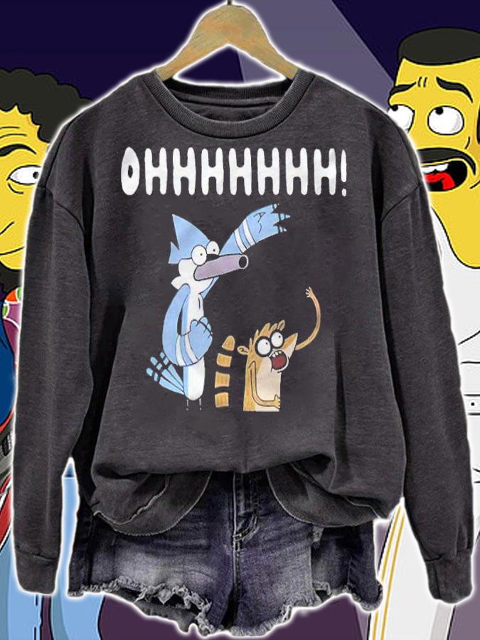 Mordecai and Rigby Ohhh T-shirt sweatshirt