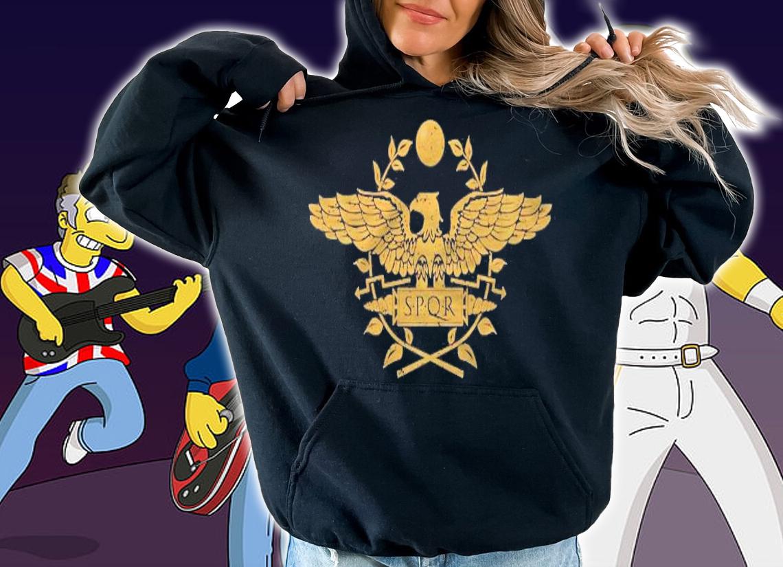 Spqr Roma Caput Mundi Roma Invicta Roman Empire Pullover Shirt hoodie