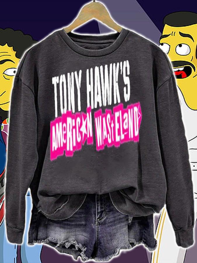 Tony Hawks American Wasteland Logo T-Shirt sweatshirt