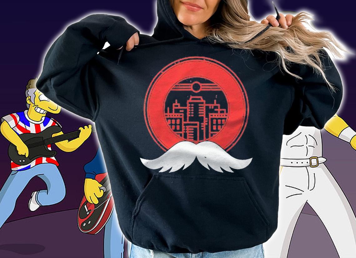 Cincinnati Moustache Skyline Usa 513 Ohio City Cool Shirt