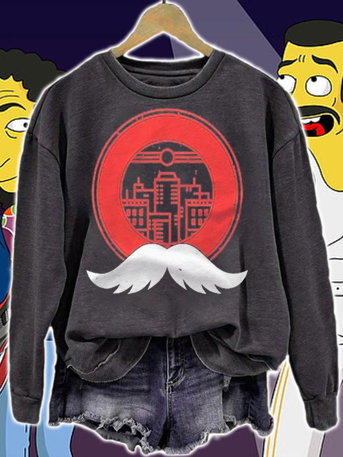 Cincinnati Moustache Skyline Usa 513 Ohio City Cool Shirt