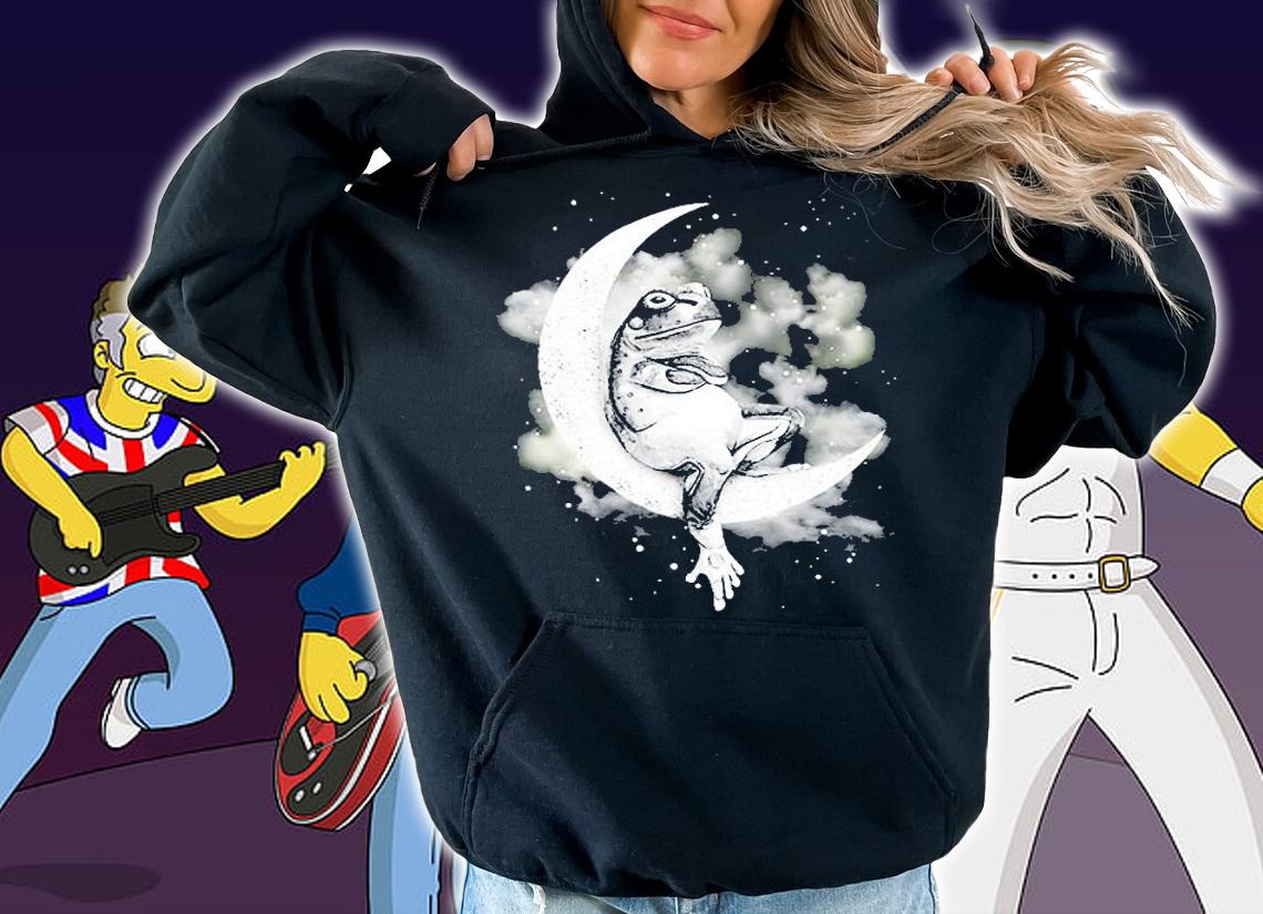 Frog Sit On The Moon T-Shirt