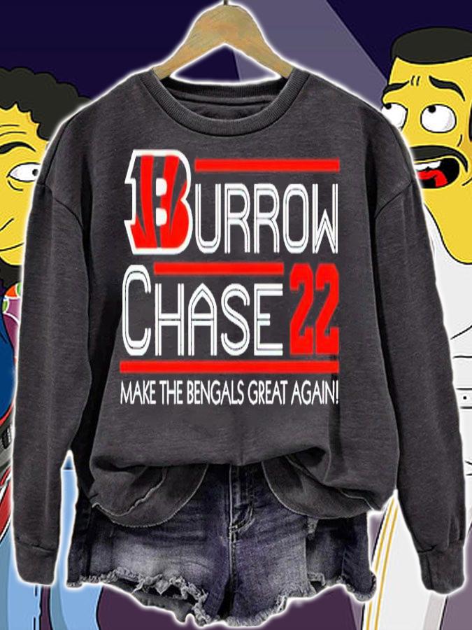 Joe Burrow Jamarr Chase 2022 Cincinnati Bengals Shirt sweatshirt