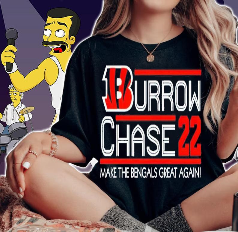 Joe Burrow Jamarr Chase 2022 Cincinnati Bengals Shirt woman shirt