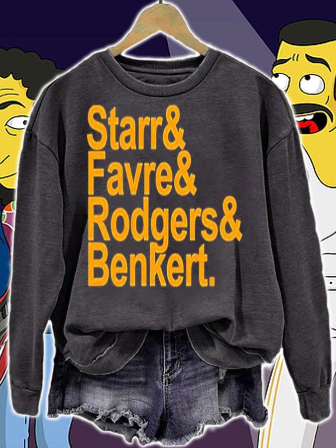 Starr Favre Rodgers Benkert Shirt sweatshirt