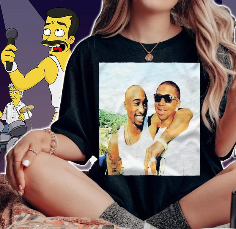 Tupac Shakur and Lil B T-shirt woman shirt