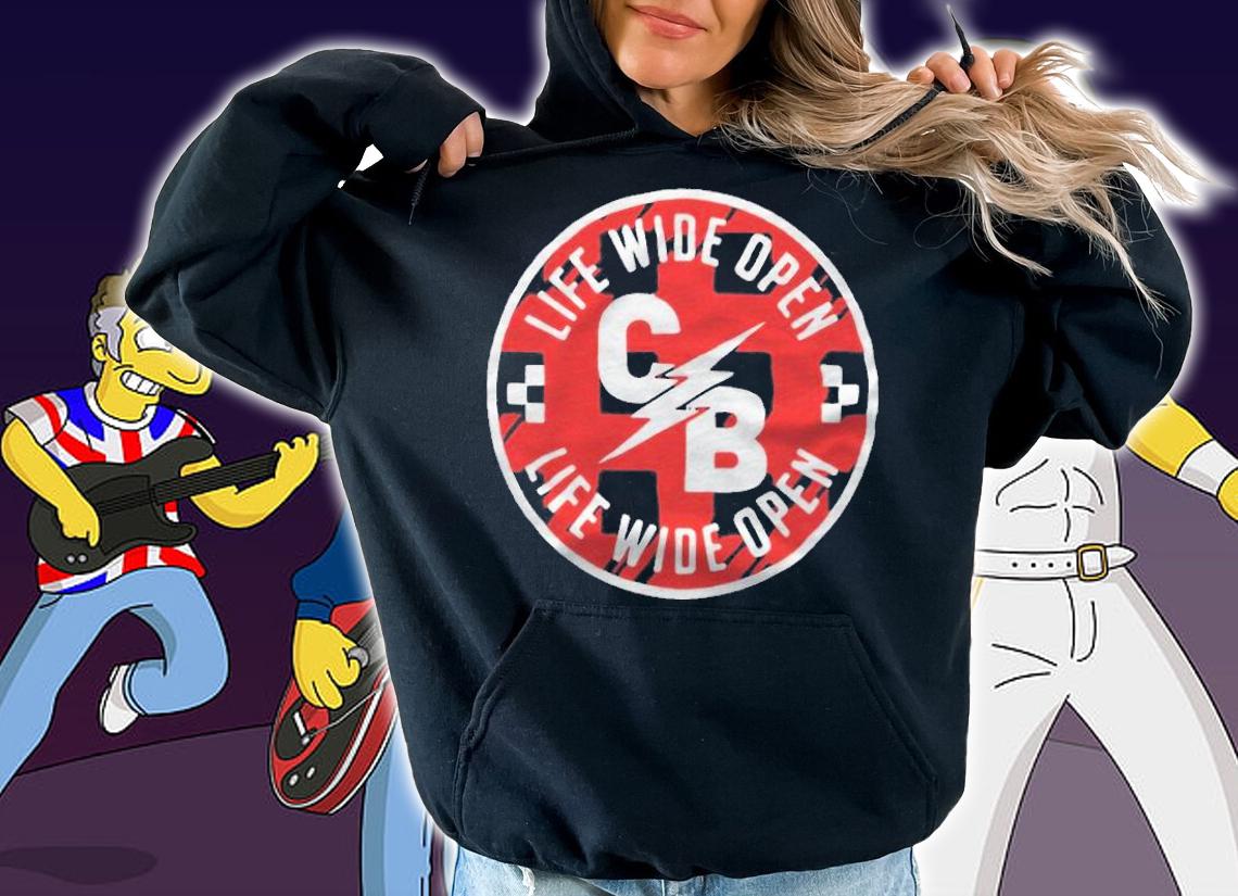 CB life wide open logo T-shirt hoodie