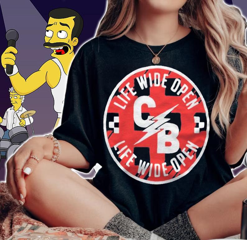 CB life wide open logo T-shirt woman shirt
