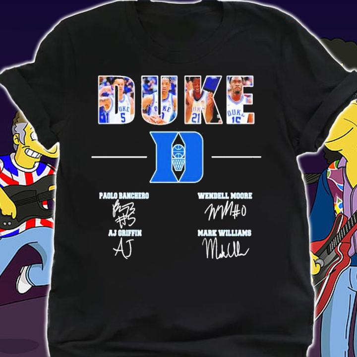 Duke Blue Devils Basketball Signatures Shirt shirt