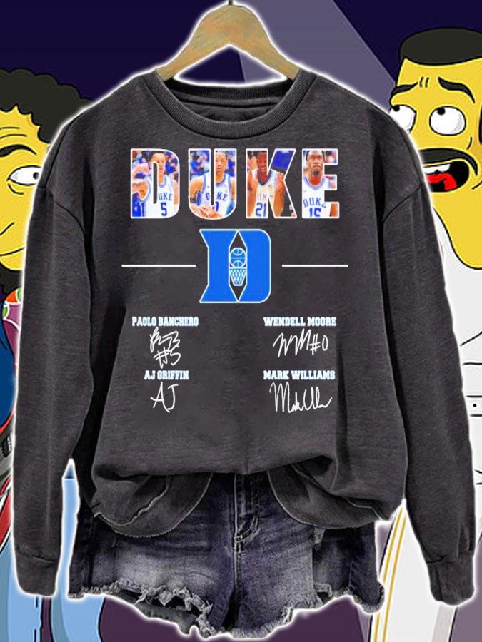 Duke Blue Devils Basketball Signatures Shirt sweatshirt